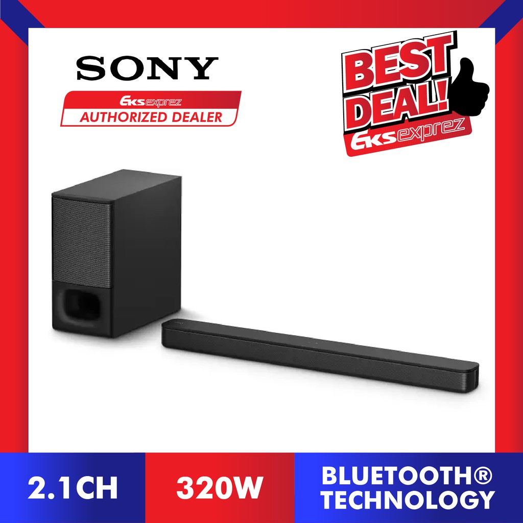 sony 2.1 ch soundbar with bluetooth and surround