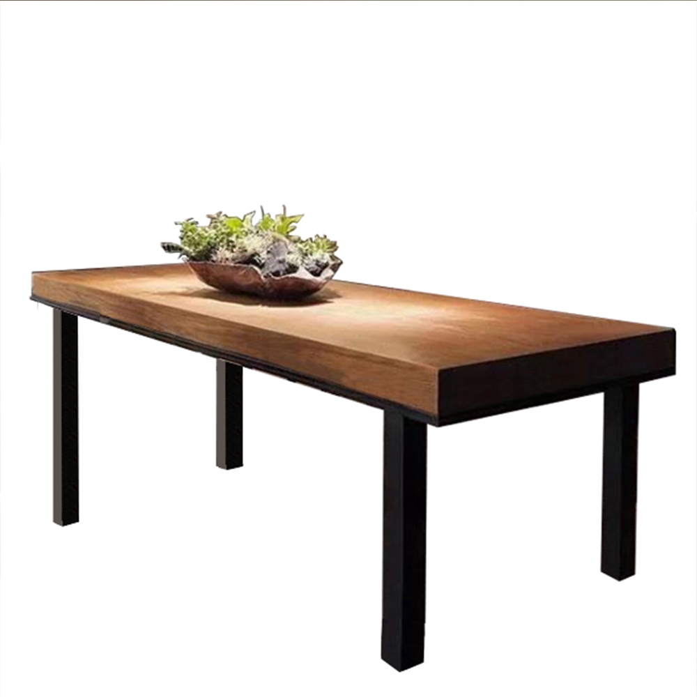 FINSSO: [180 x 80 cm] Titus Design 5 cm Solid Rubber Wood Dining Meeting Table