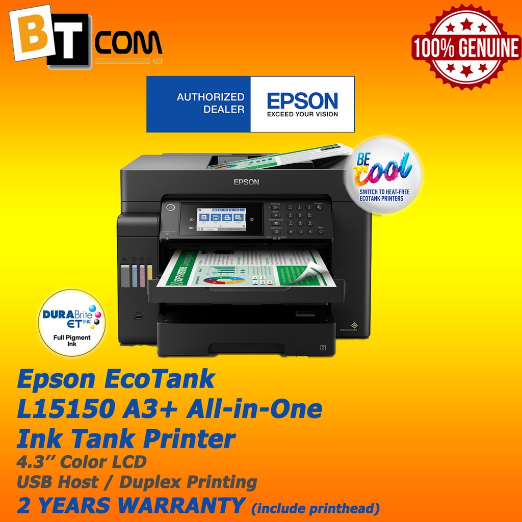 Epson Ecotank L15150 A3 Wi Fi All In One Ink Tank Printer With Duplex Shopee Malaysia 9081