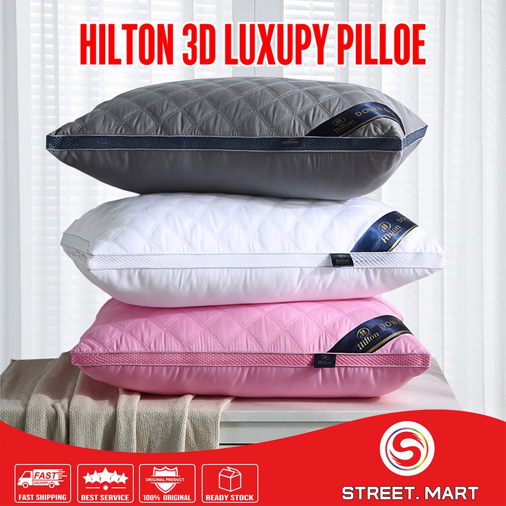 1Kg/1000g Sleeping hilton Pillow Viral Bantal Tidur Bantal Hotel