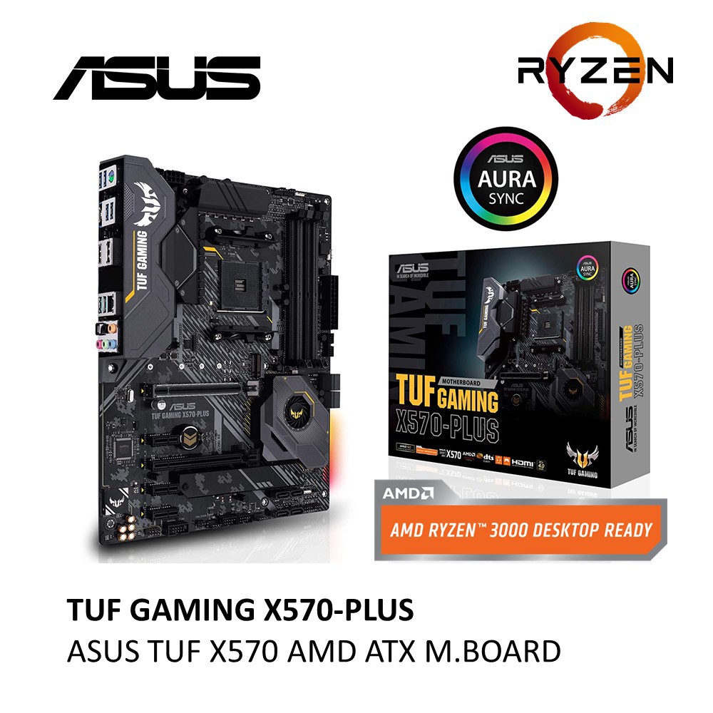 ASUS TUF GAMING X570 PLUS WIFI AM4 ATX MOTHERBOARD | Shopee Malaysia