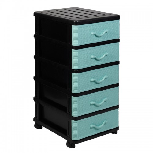 5 Tiers Drawer Cabinet Plastic Drawer Plastic Cabinet With Wheel ...