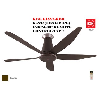 Kdk K15yx Qbr Rbr Kaze Ceiling Fan Long Pipe Short Pipe 60