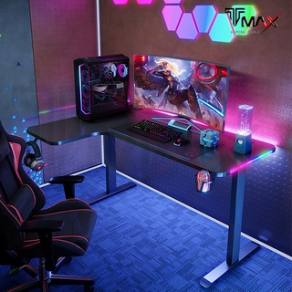 TMAX L-Shape L160cm Gaming Table Study Table Working Desk With RGB ...