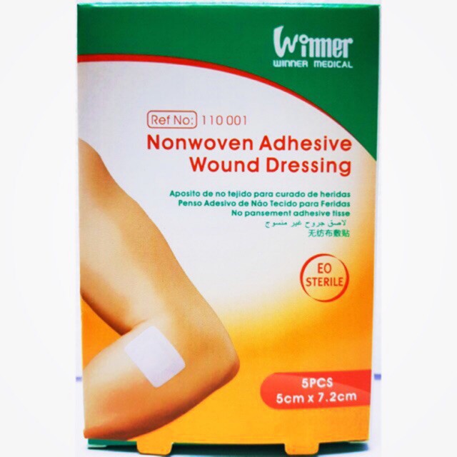 WINNER NON WOVEN ADHESIVE WOUND DRESSING PATCH 9CM X 10CM (5PCS/BOX) Shopee Malaysia