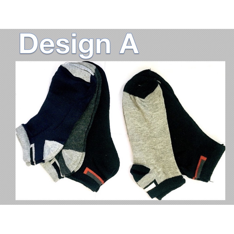 Sports Comfortable Casual Unisex Low Cut Socks Cotton Blended Socks  2 Design