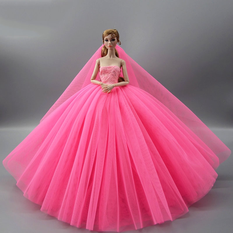 barbie doll in gown