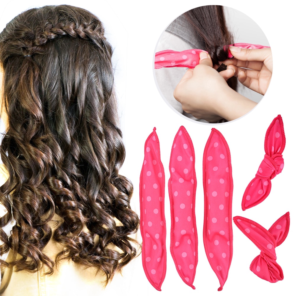 10 Pcs Lot Hair Curlers Soft Sleep Pillow Hair Rollers Set Best