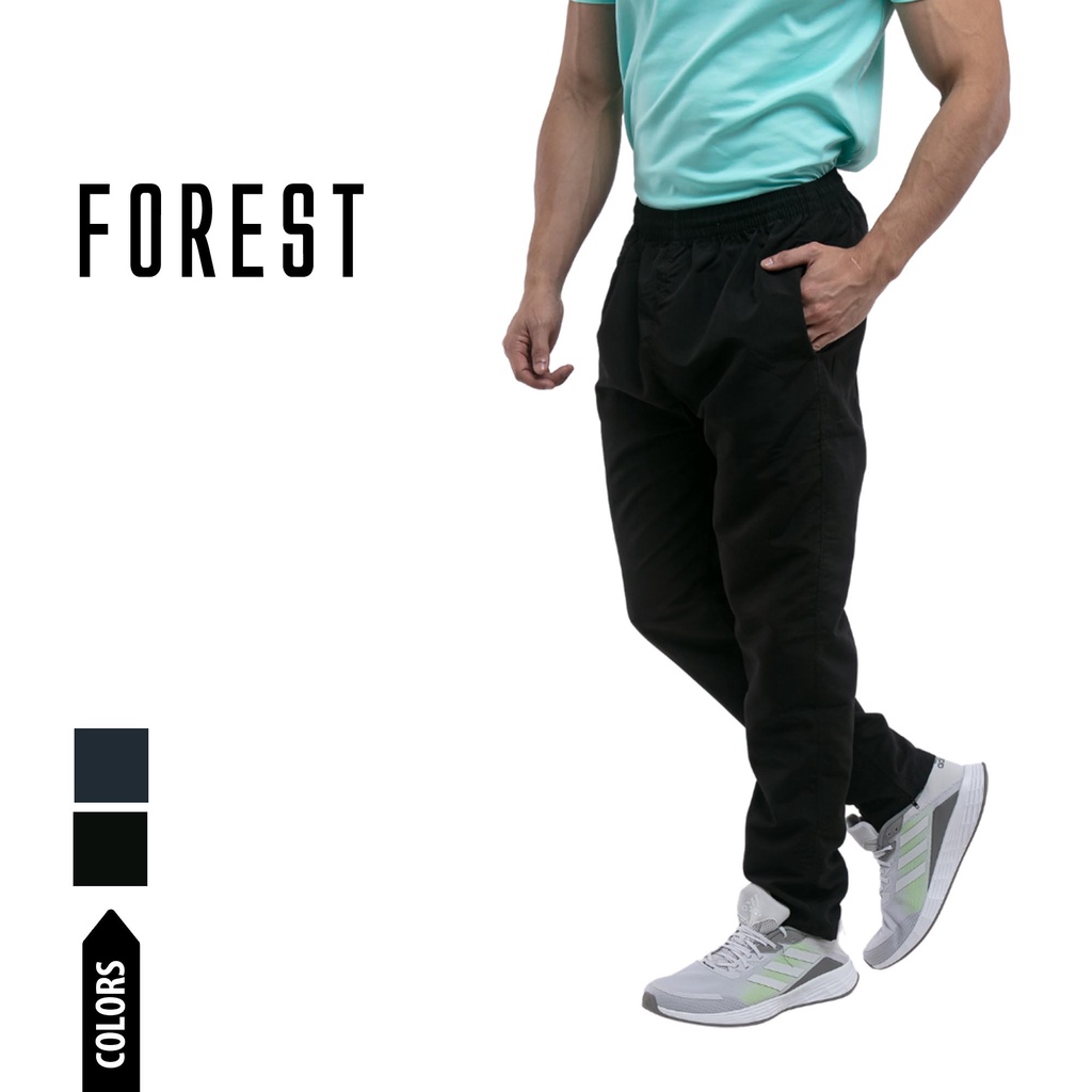 seluar adidas Forest Tracksuit Men Track Pants Unisex Quick Dry Track Bottom | Seluar Track Lelaki - Black/Navy 910051