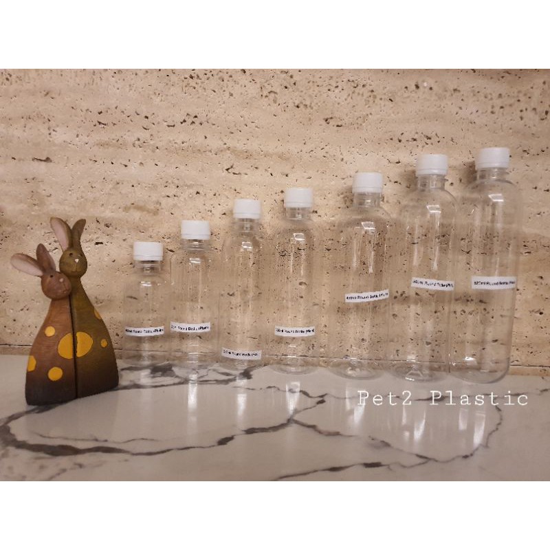 120ML 150ML 220ML 250ML 330ML 450ML 500ML 1000ML Plastic Bottle Botol Kosong / Botol Plastik FlipTop Penutup Flip