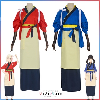 Lycoris Recoil Hoodie Rits Sweatshirts voor Vrouwen Mannen Anime Nishikigi Chisato Inoue Takina Cosplay Kostuum Trekkoord Trui Hooded Sweatshirt met zak, # 4, XL