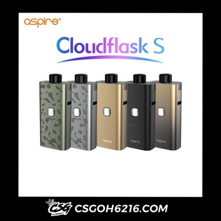 Original Aspire CloudFlask S Pod Kit 5.5ml 2000mAh Battery CloudFlask Occ S 0.25 Ohm/ 0.6 Ohm 3pcs Per Pack