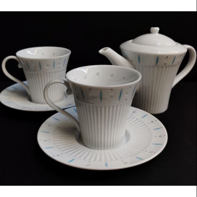 Ginza Diamond Shiraishi Alios Teaset Consists Of Teapot With 2 Cups Saucers Shopee Malaysia