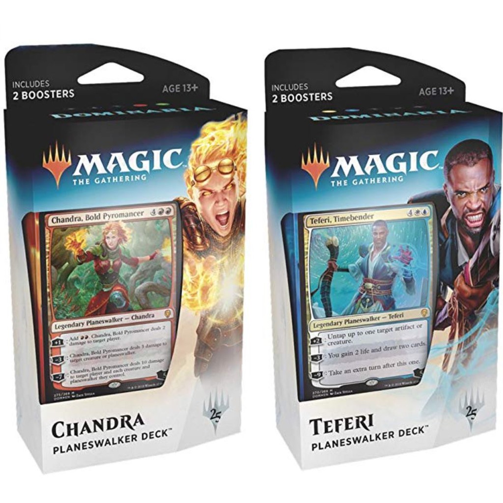 Magic The Gathering Dominaria Planeswalker Deck Limited Teferi Chandra Mtg Shopee Malaysia