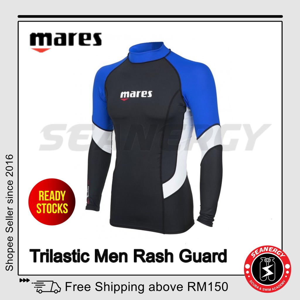 Mares Rash Guard Rashguard Trilastic Long Sleeve Man Scuba Diving ...