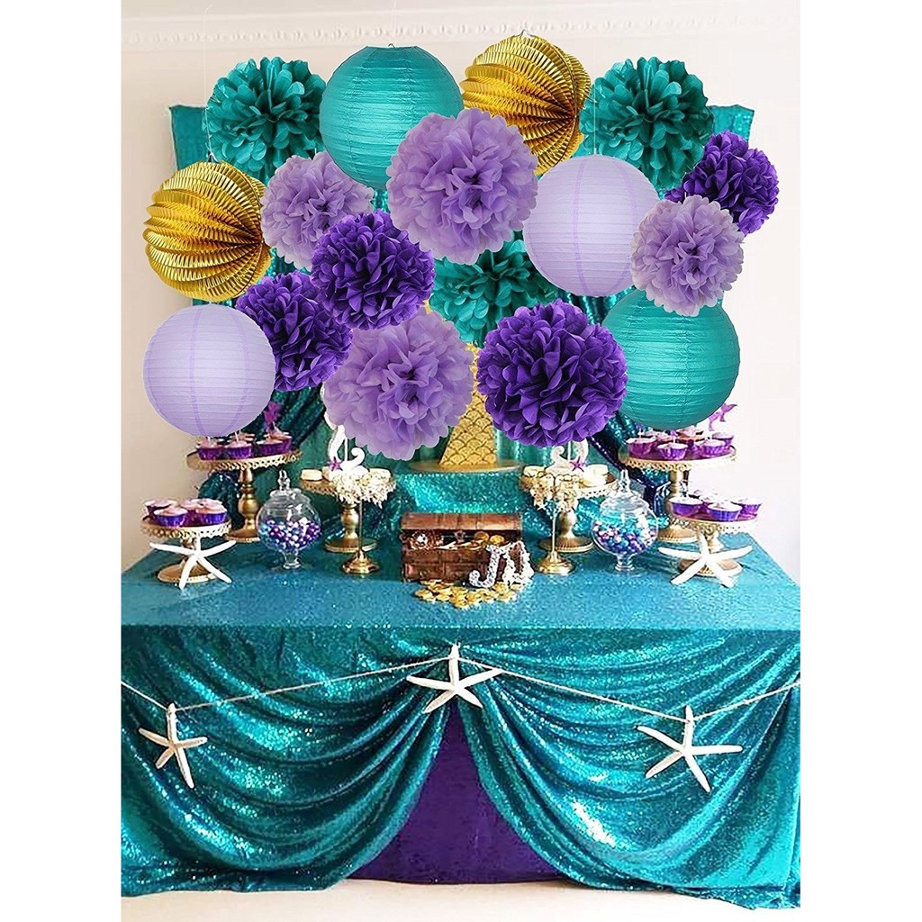 The Sea Party Decorations Mermaid Birthday Party Supplies