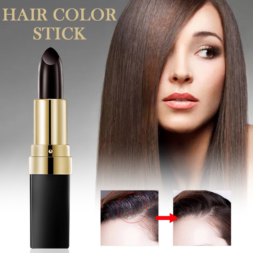 Black/Brown Grey Hair Cover Temporary Hair Color Kit Easy to Clean Grey  Coverage Hair Dye Stick | Shopee Malaysia