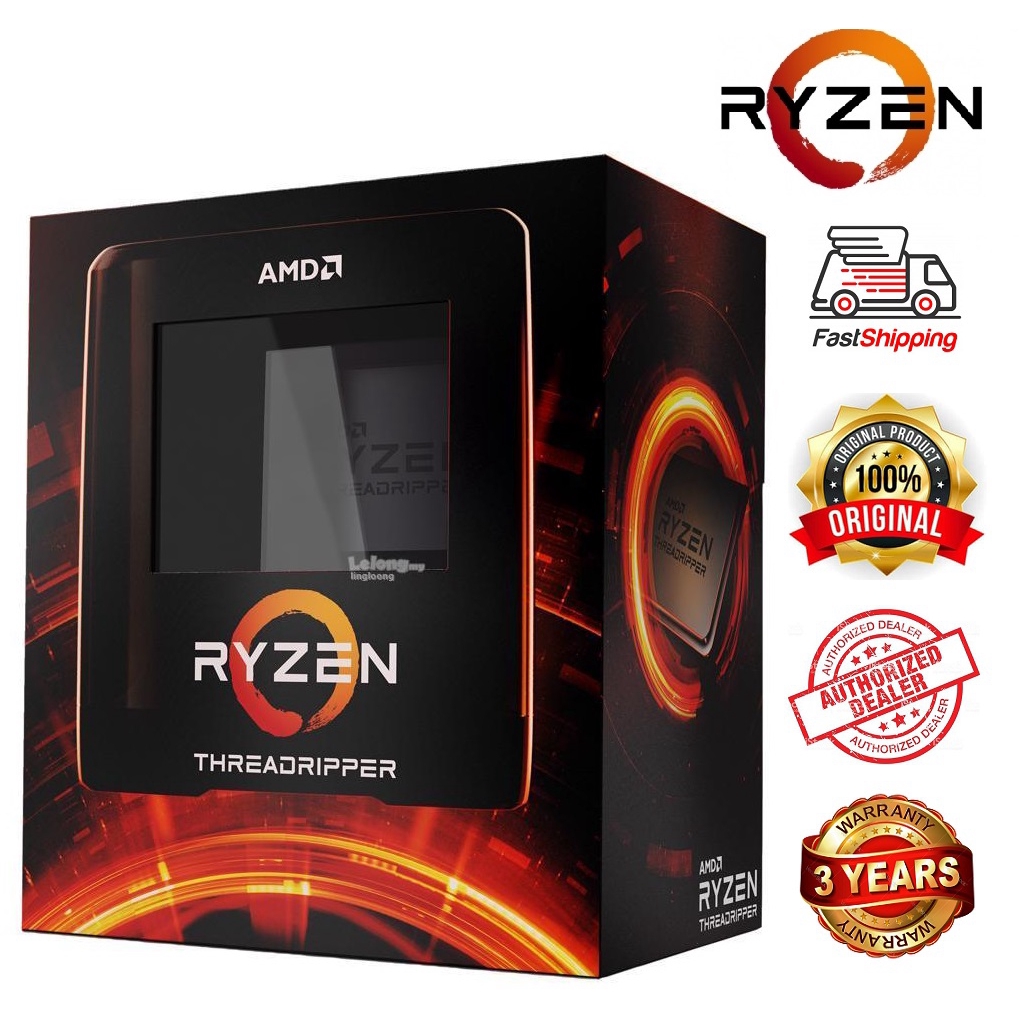 AMD RYZEN THREADRIPPER 3960X 4.5GHZ SOCKET sTRX4 PROCESSOR (100 ...