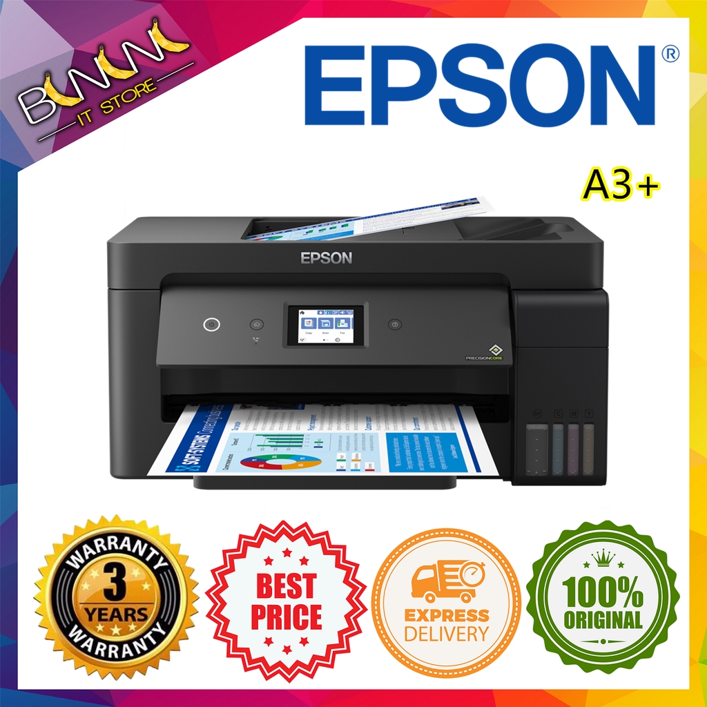 EPSON ECOTANK L14150 A3+ PRINT SCAN COPY FAX WIRELESS PRINTING | Shopee ...