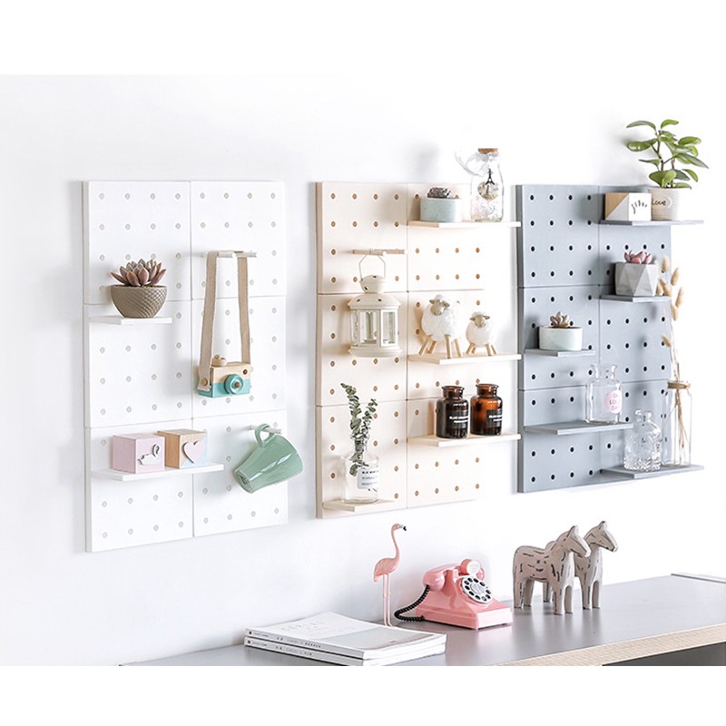Zj 1 Pcs Wall Mounted Floating Shelf Hanger Storage Board With