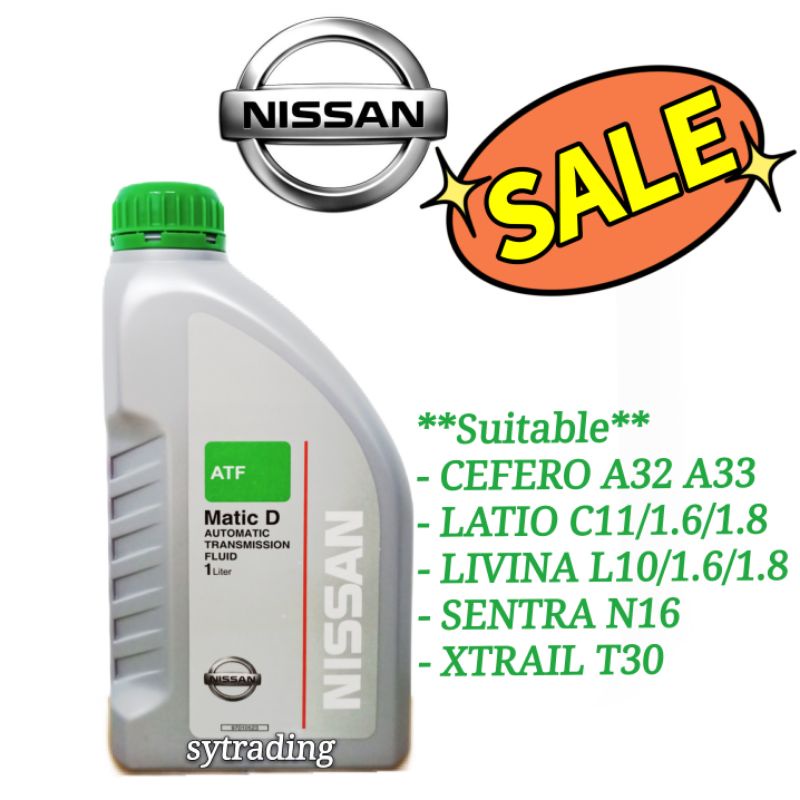 Nissan Matic D Automatic Transmission Fluid Matic D ATF 1 Liter Sentra