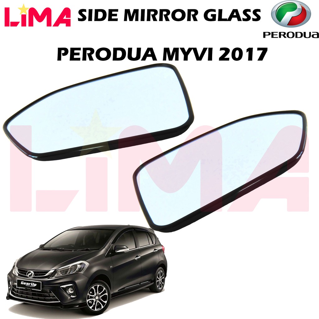PERODUA MYVI NEW D20N SIDE MIRROR GLASS , RIGHT / LEFT SIDE *ORIGINAL
