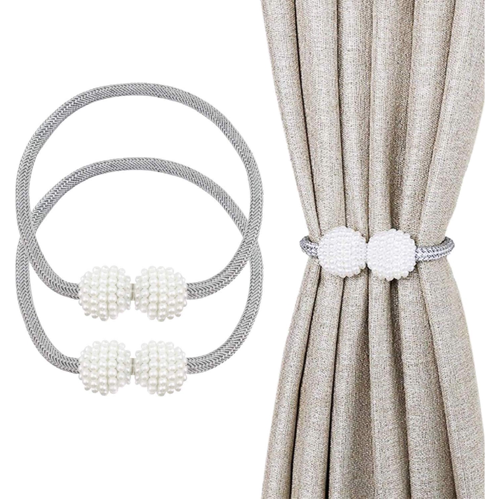 Premium Quality Magnetic Curtain Tiebacks Braided Ball Buckle