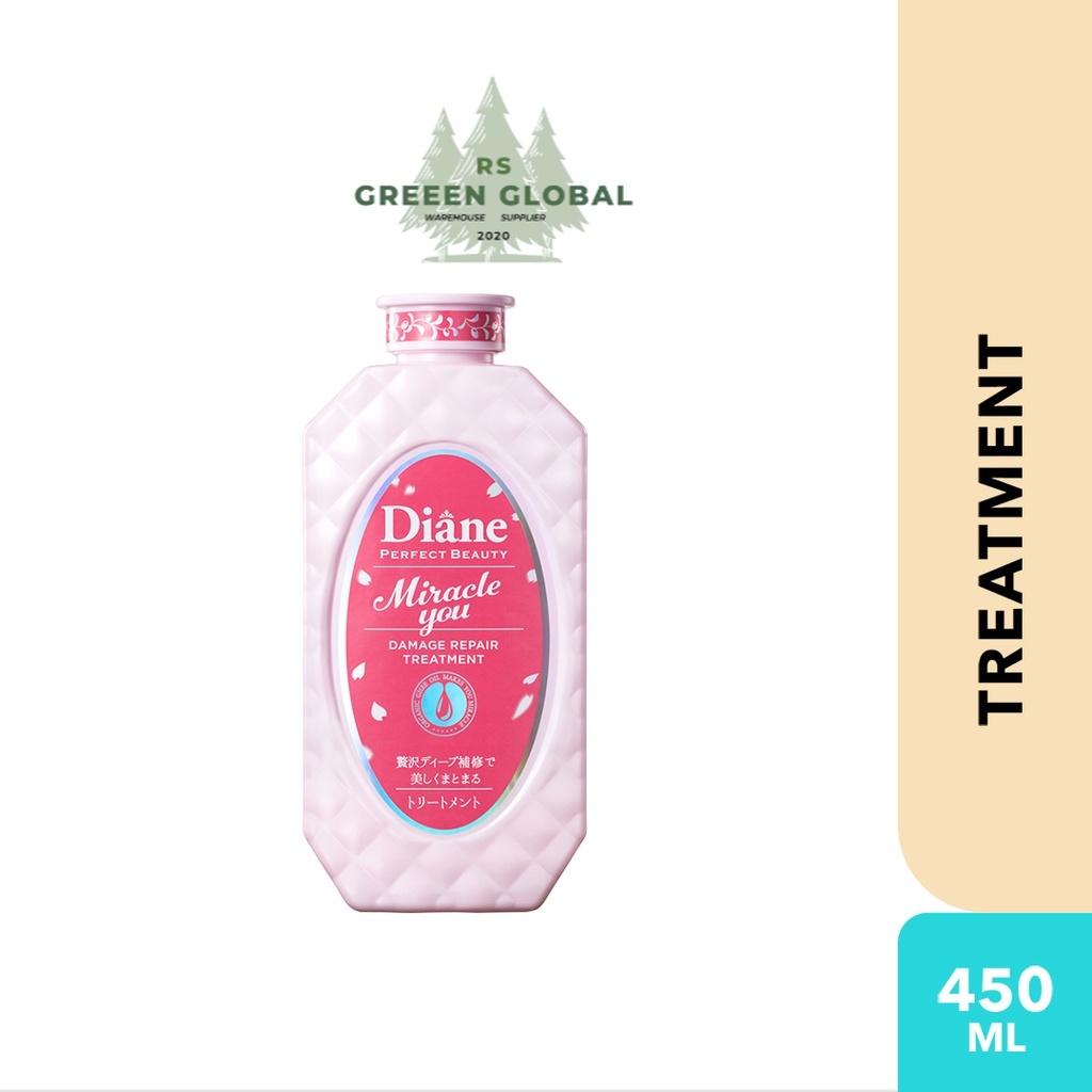 Moist Diane Perfect Beauty Miracle You Treatment Sakura (450ml) (hair conditioner,hair treatment diane)