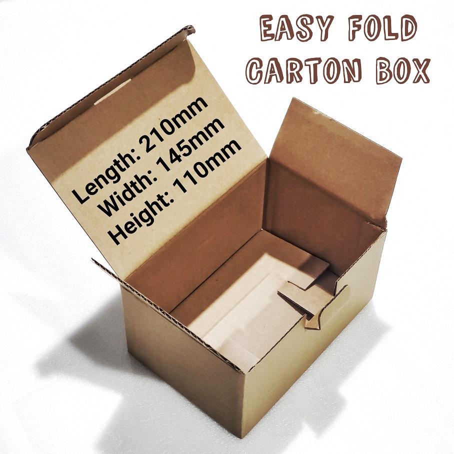 Medium Small Packaging Box | Carton Box | Kotak Kertas | Easy Fold