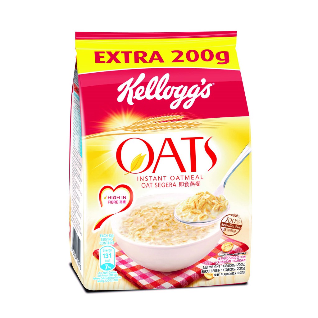 Kellogg's Instant Oats 800g Shopee Malaysia