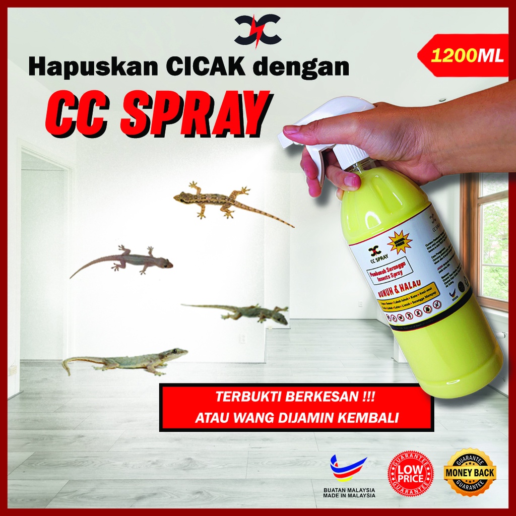 CC Lizard Repellent Lizard Killer Spray Cicak Killer Serangga Spray