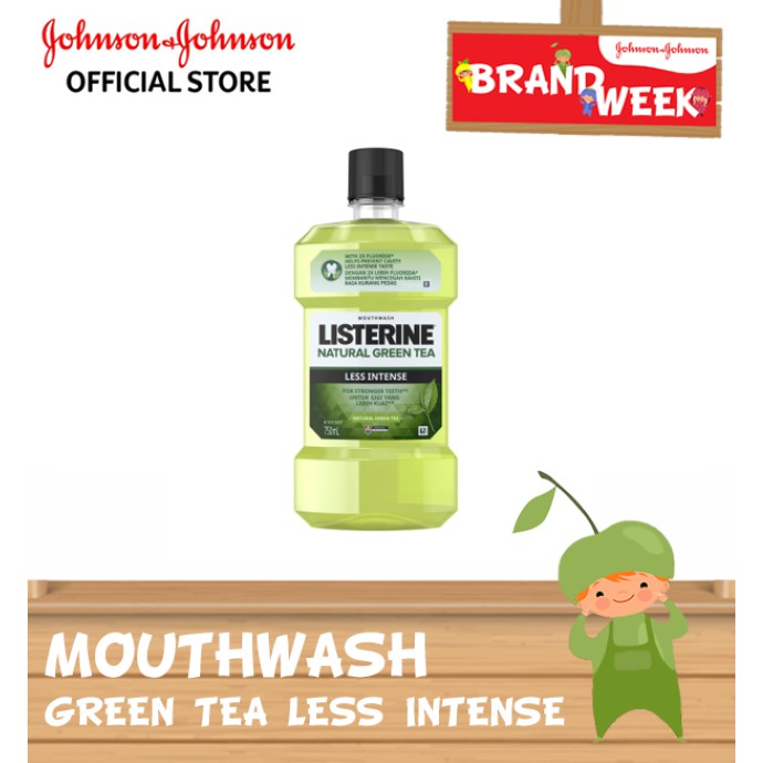 Listerine Green Tea Less Intense (750ml) Shopee Malaysia