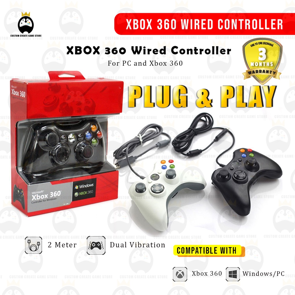 XBOX 360 CONTROLLER FOR PC XBOX360 [PLUG/PLAY] [SHIPFROMMALAYSIA