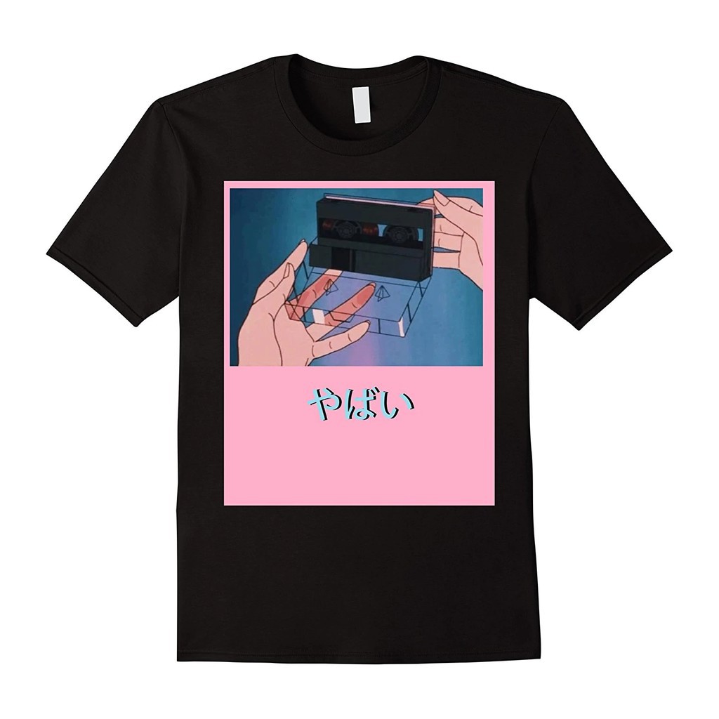 Yabai Slang Tape Vaporwave Aesthetic Japan Otaku Skate 4chan T Shirt Men Hip Hop Shopee Malaysia - sale shirt otaku roblox