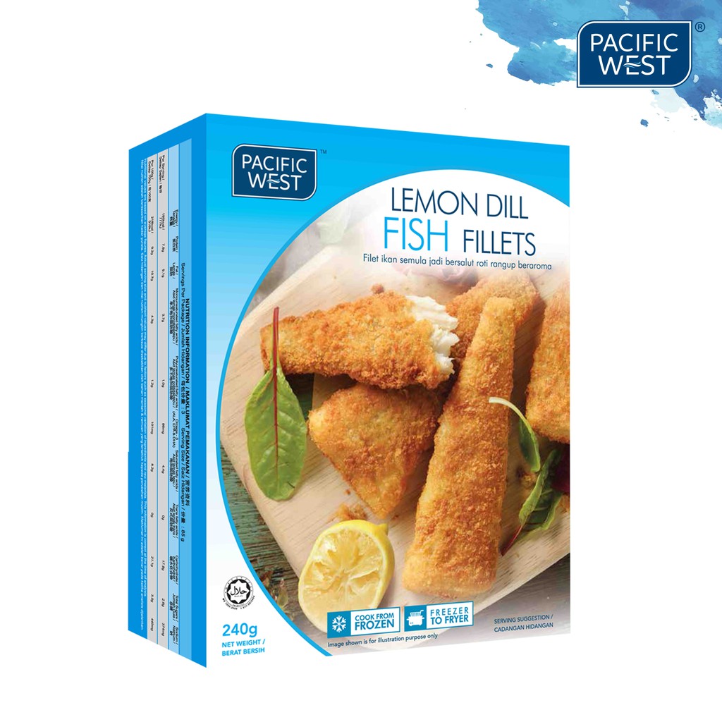 PACIFIC WEST Lemon Dill Fish Fillets (240g)