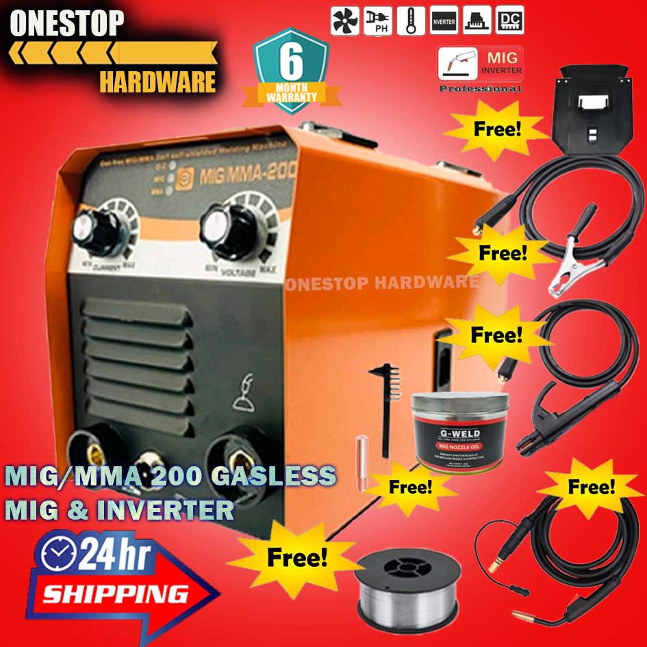 Special Offer Migmma 200 2 In 1 Gas Less Mig Mig Gasless Welding Machine Welding Set Mig 7345