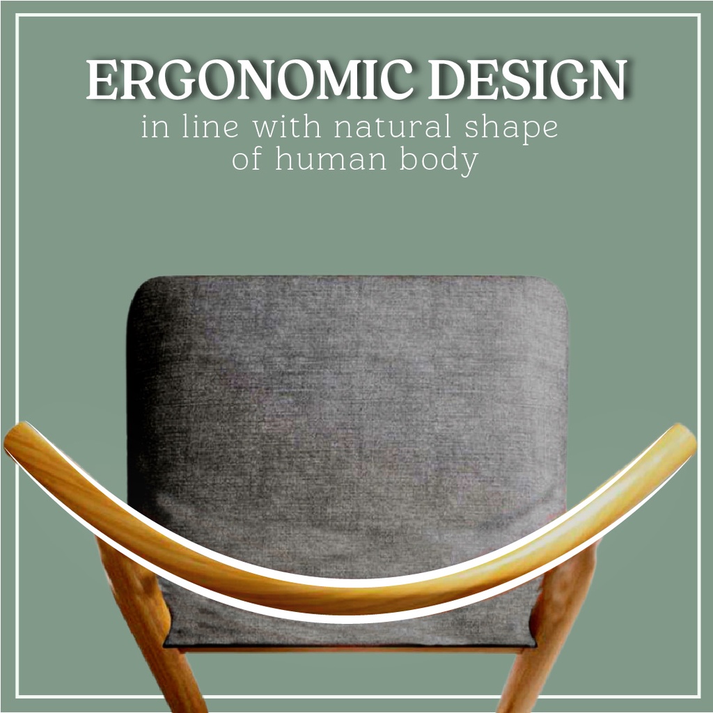 FINSSO: Nazis Simple Stool Back Rest Casual Nordic Dining Chair