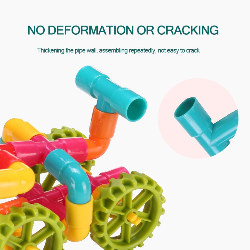 Premium Reliable Kids building blocks toys creative Splicing Pipe Educational set mainan Multi Have