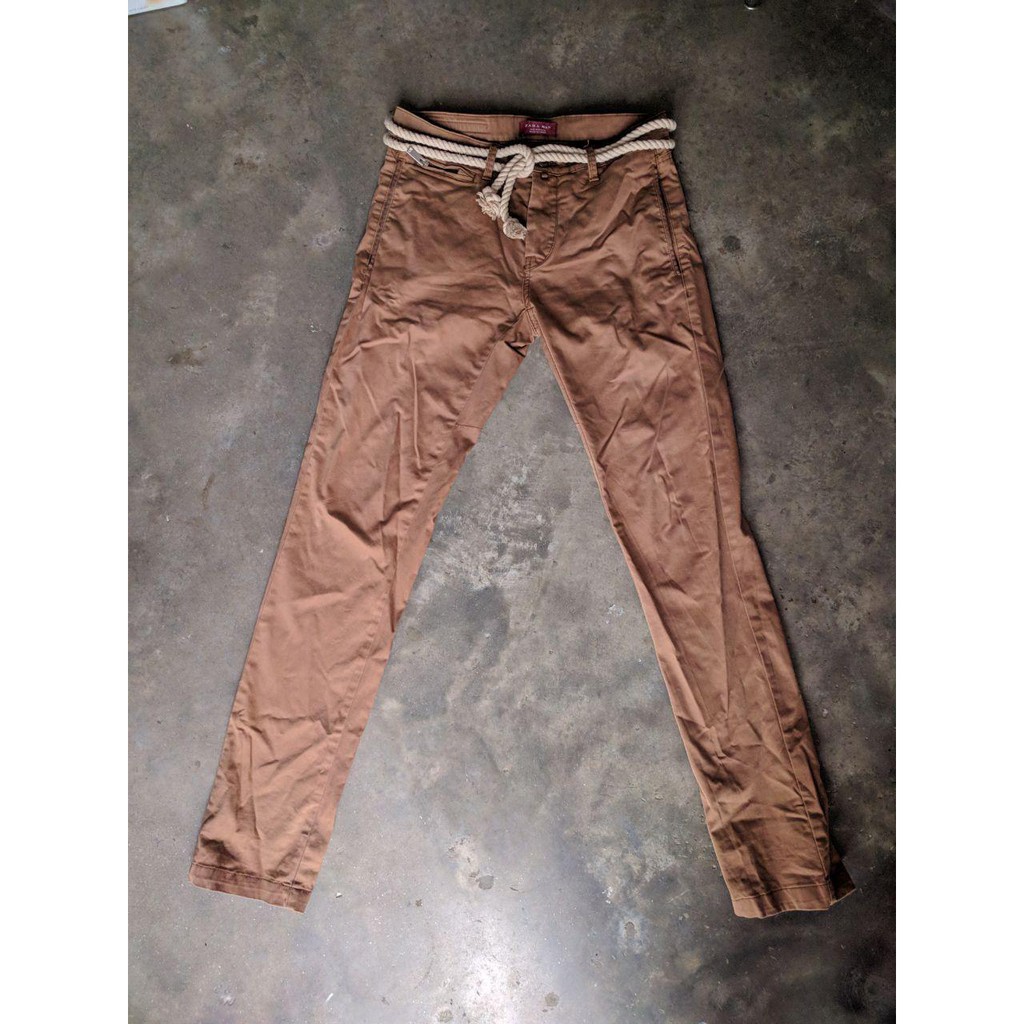 brown pants zara