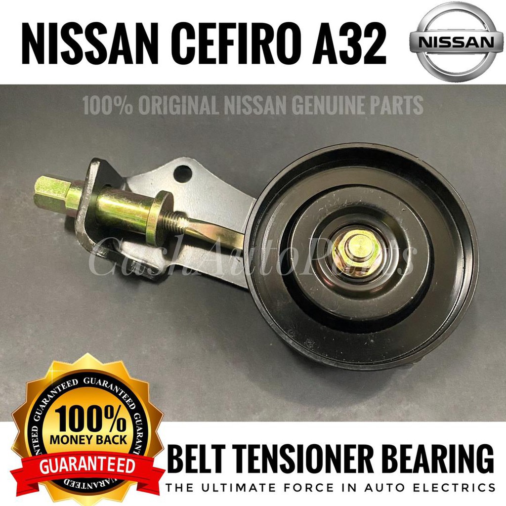 ORIGINAL NISSAN CEFIRO A32 FAN BELT TENSIONER ASSY READY STOCK FAN BELT ADJUSTER BARANG BARU FAN