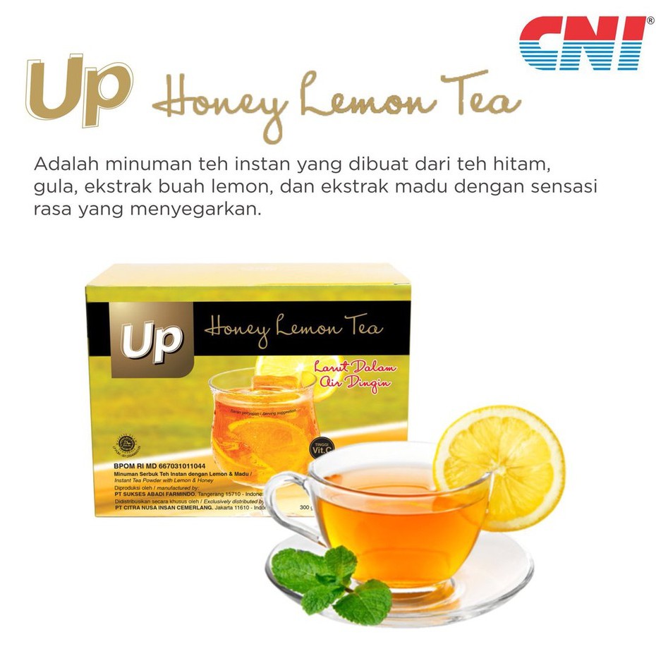 Per Box Cni Up Honey Lemon Tea Original Original Honey Tea Contents 15 Sachets Shopee Malaysia