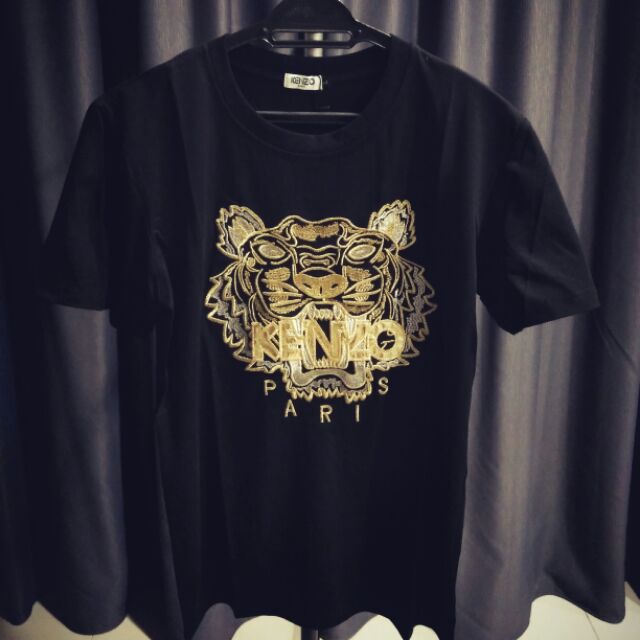 kenzo gold tiger t shirt