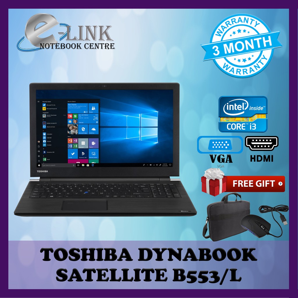 Refurbished Laptop Toshiba Dynabook Satellite B551 E Intel Core I5 2rd Gen 2 4 Ghz 1gb Ssd Ram 4gb Window 10 Shopee Malaysia
