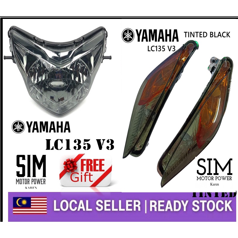 Buy Yamaha Lc135 V2 V3 Head Lamp Head Light Signal Lampu Free Gift Lampu Dada Lc V1 V2 V3 Seetracker Malaysia