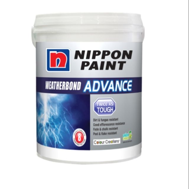  5L Nippon  Weatherbond Advance Exterior Wall Paint  White  