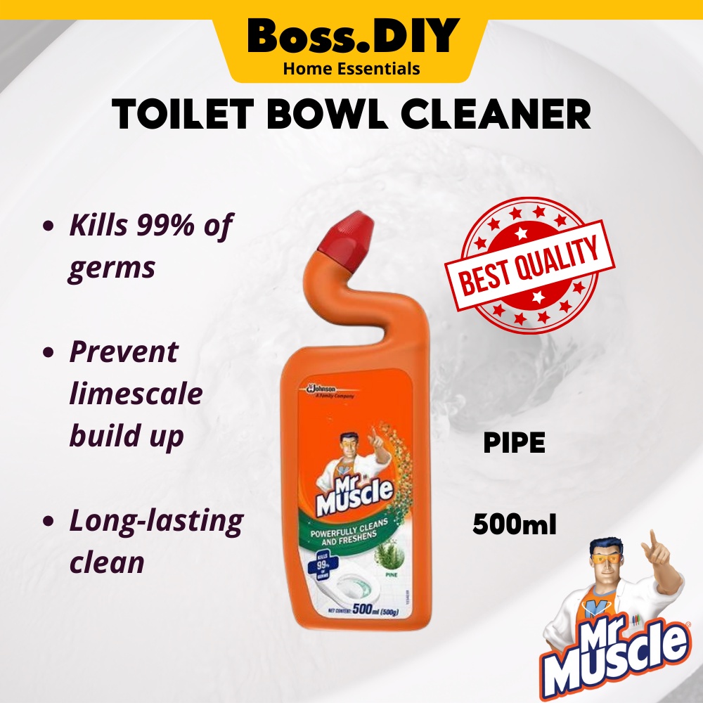 Mr Muscle Toilet Bowl Cleaner Pine 500ml | Shopee Malaysia