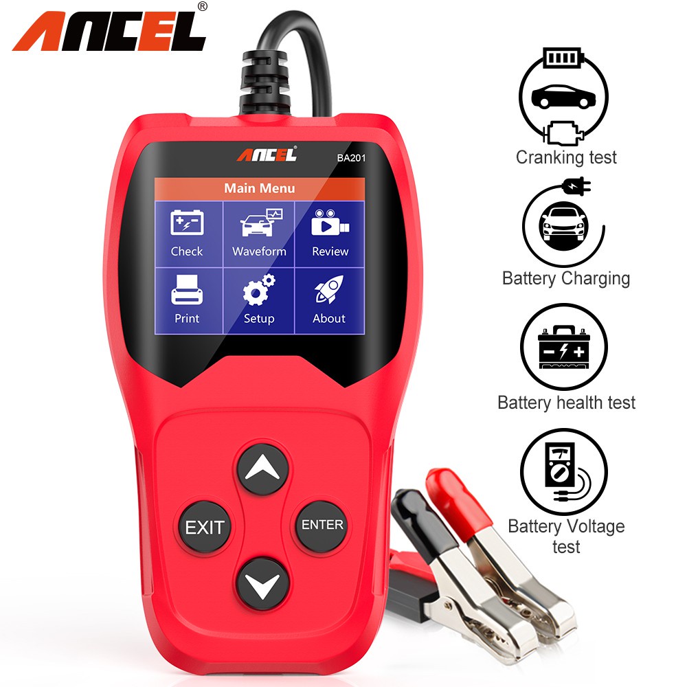 Ancel BA201 Car Battery Tester Analyzer 12V PK KW600 12 Volt Car