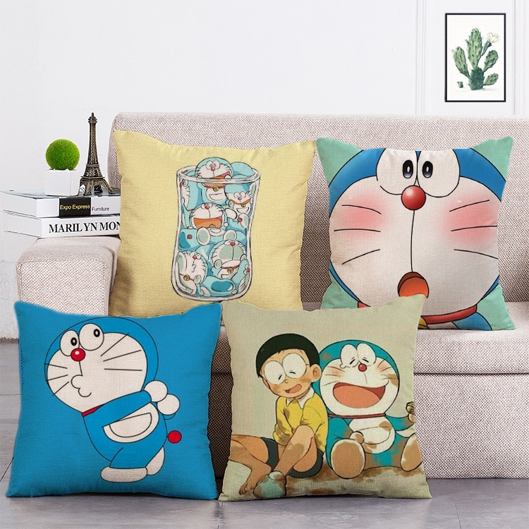 Doraemon Pillow Cover Cartoon Pillow Case Cute Doraemon Cushion Cover |  Shopee Malaysia