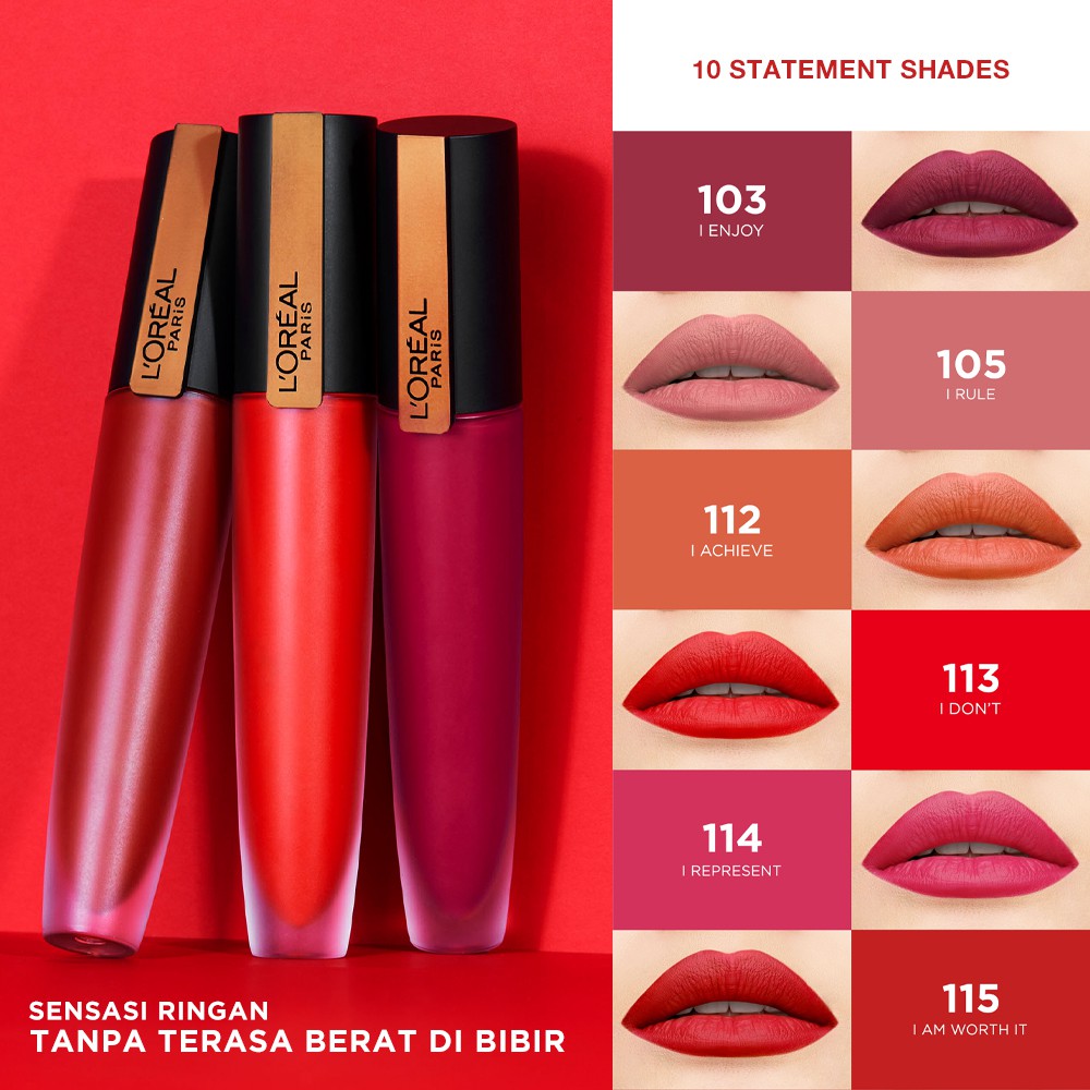 Loreal Lipstick rouge signature | Shopee Malaysia