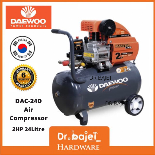 DAEWOO Air Compressor DAC24D 2 HP 24 Liter | Shopee Malaysia